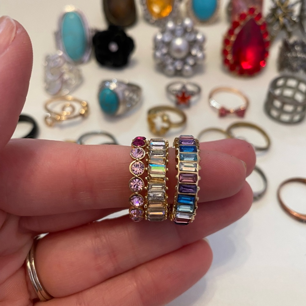 Bulk Lot of 39 Rings